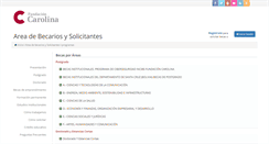 Desktop Screenshot of gestion.fundacioncarolina.es