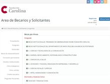 Tablet Screenshot of gestion.fundacioncarolina.es